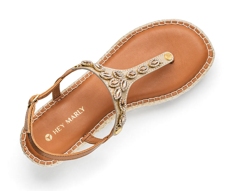 Sparkling Sea - Wedge Bast Mid Cognac TS