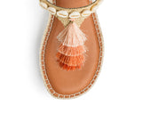 Tulum Tassle - Wedge Bast Mid Cognac TS