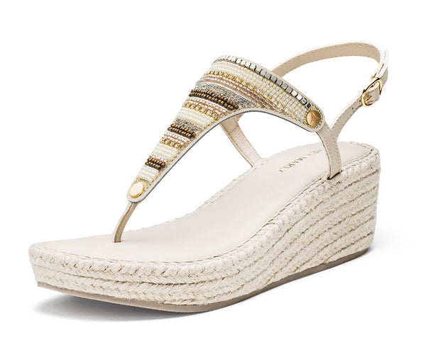Ethno Beads - Wedge Bast Mid Crema TS
