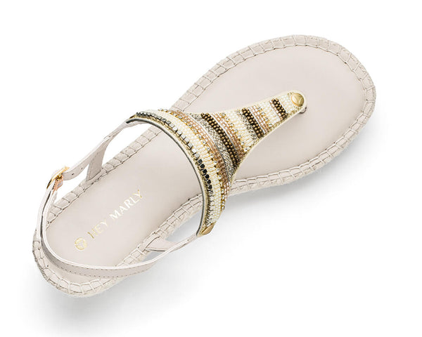 Ethno Beads - Wedge Bast Mid Crema TS