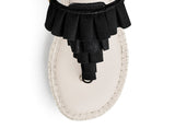 Ruffle Romance - Wedge Bast Mid Crema TS