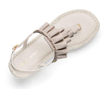 Ruffle Romance - Wedge Bast Mid Crema TS
