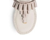 Ruffle Romance - Wedge Bast Mid Crema TS