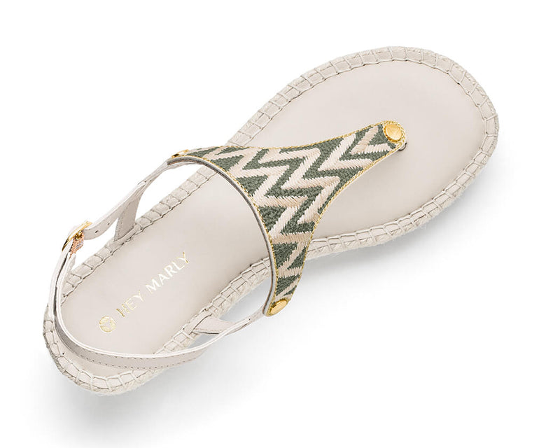 Sandy Lines - Wedge Bast Mid Crema TS