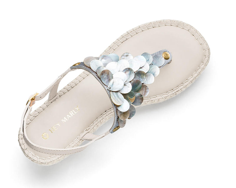 Shiny Pearl - Wedge Bast Mid Crema TS