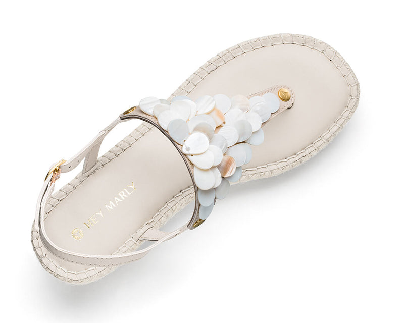Shiny Pearl - Wedge Bast Mid Crema TS