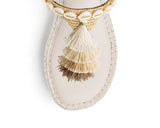 Tulum Tassle - Wedge Bast Mid Crema TS