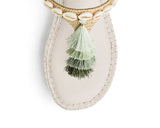 Tulum Tassle - Wedge Bast Mid Crema TS