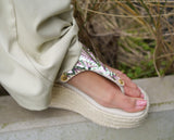 Wedge Bast High Crema TS