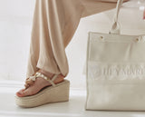 Wedge Bast High Crema TS